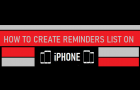 Create Reminders List on iPhone