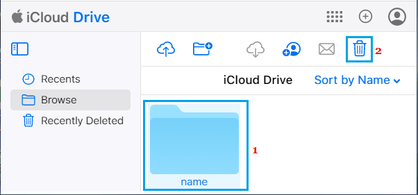Delete Folder from iCloud Drive