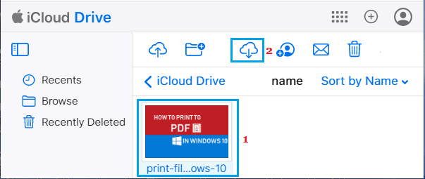 Download Files From iCloud Drive to Computer