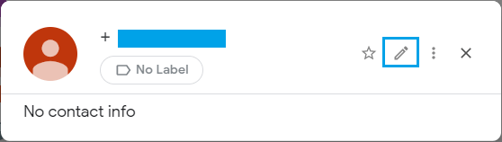 Edit Contact Icon in Gmail