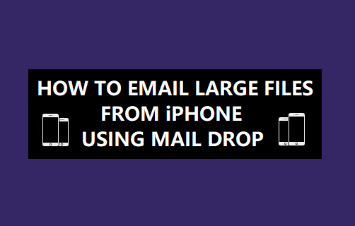 Email Large Files From iPhone Using Mail Drop