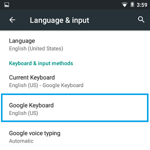 Google Keyboard Android