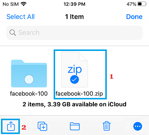 Share iCloud Drive File With Others