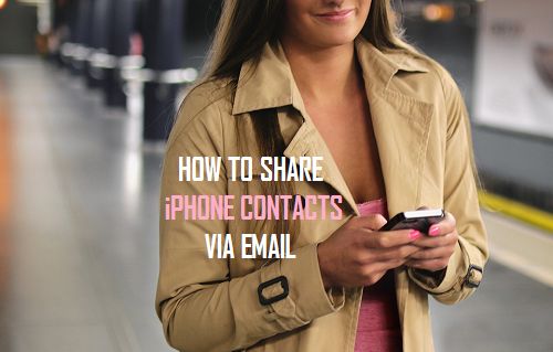 How to Share iPhone Contacts Via Email