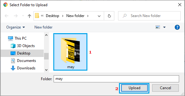 Upload Folder From Computer to Google Drive