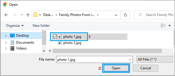 Upload Photo From Computer to Google Drive