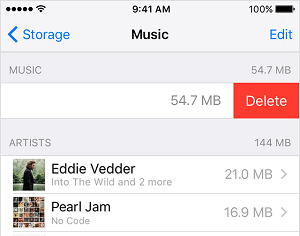 Delete Music from iPhone