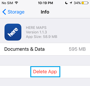 Delete App on iPhone