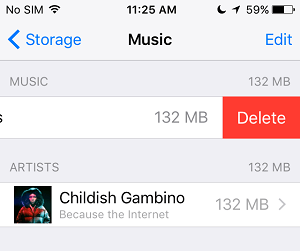 Delete All Songs From iPhone