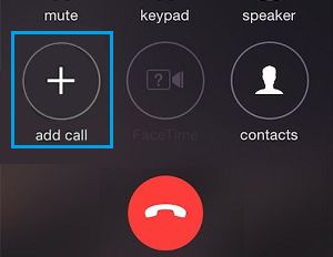 iPhone Add Call Button