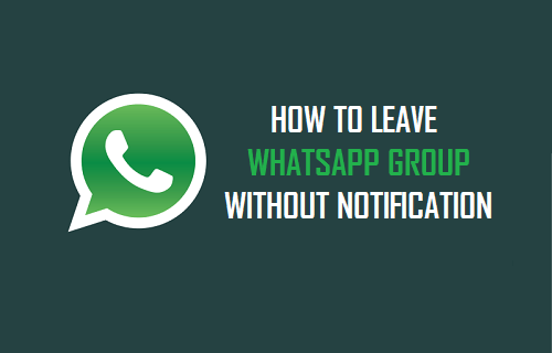 Leave WhatsApp Group Without Notification