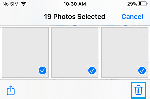 Ausgewählte Fotos Auf Dem Iphone Löschen