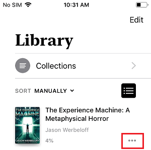 Menu Icon Next to Books On iPhone