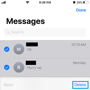 How to Delete Text Messages From iPhone - 9