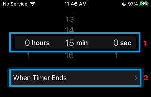 Set Timer in Clock App on iPhone