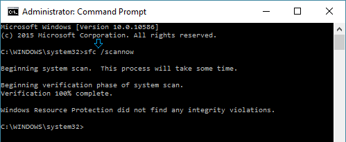 Run SFC Scan Command