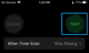 Starten Sie Den Timer Auf Dem Iphone