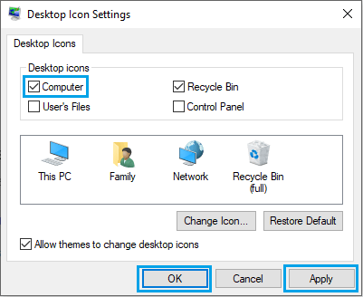 add computer to desktop