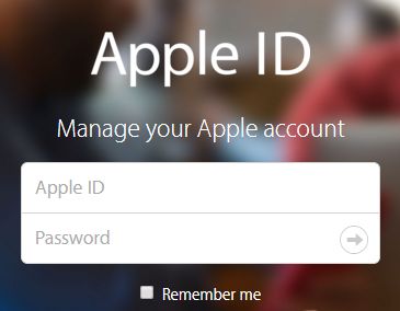 Manage Your Apple ID Page
