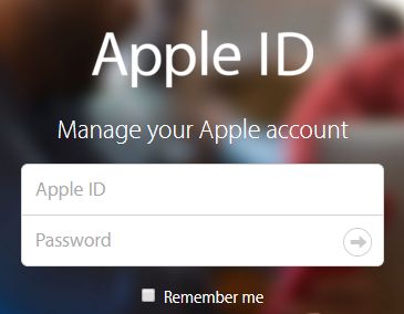 Accedi all'ID Apple