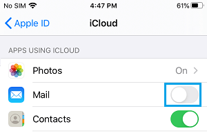 Sign Out of iCloud Mail