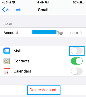 Sign Out of Gmail on iPhone