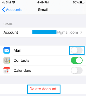 how to logout of email on ipad