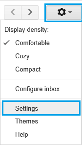 gmail settings icon account email down menu sent cancel drop window creation date know google screen