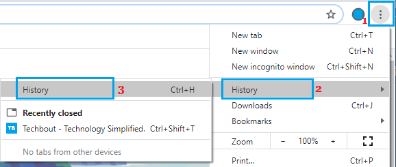 Access Browsing History in Chrome