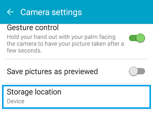 Photo Storage Location on Android Phone