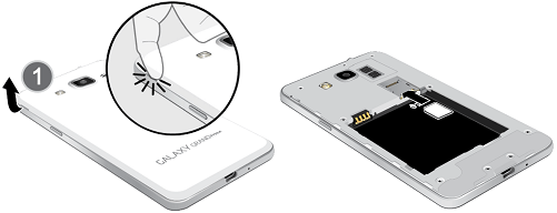 Insert Battery and Sim Card into Samsung Phone