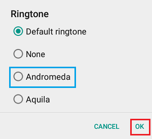 Select Ringtone WhatsApp Android