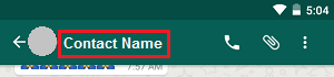 Whatsapp Contact Name On Android Phone