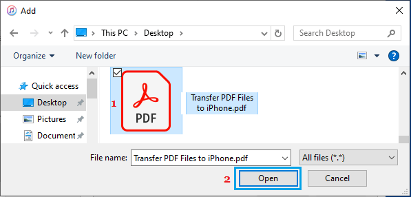 Upload File From Windows Computer to iCloud
