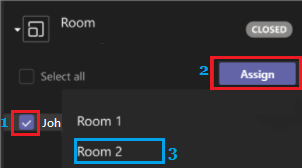 Assign People to Breakout Rooms