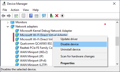 microsoft wifi direct virtual adapter driver download