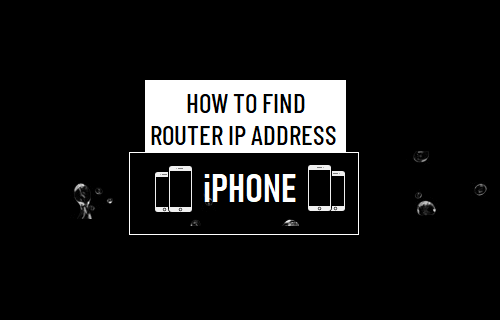 Find Router IP Address On iPhone