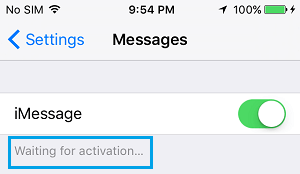 Enable iMessage on iPhone