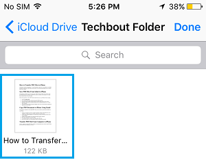 PDF File iCloud Drive