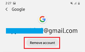 Remove Gmail Account from Android Phone