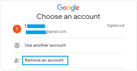 Remove Gmail Account from Computer