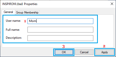 Type New Admin Username