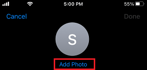 Add Photo to Contact on iPhone