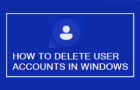 Delete User Account In Windows