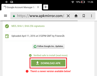 Download APK Files on Kindle Fire