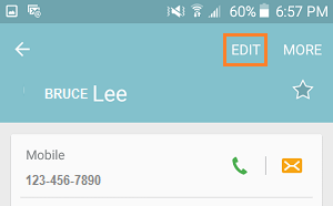Edit Contact Details On Android Phone