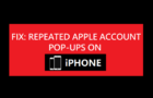 Repeated Apple Account Verification Pop-ups
