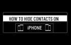 Hide Contacts on iPhone
