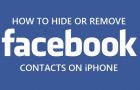 Hide Or Remove Facebook Contacts On iPhone