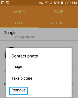 Change or Remove Contact's Photo On Android Phone